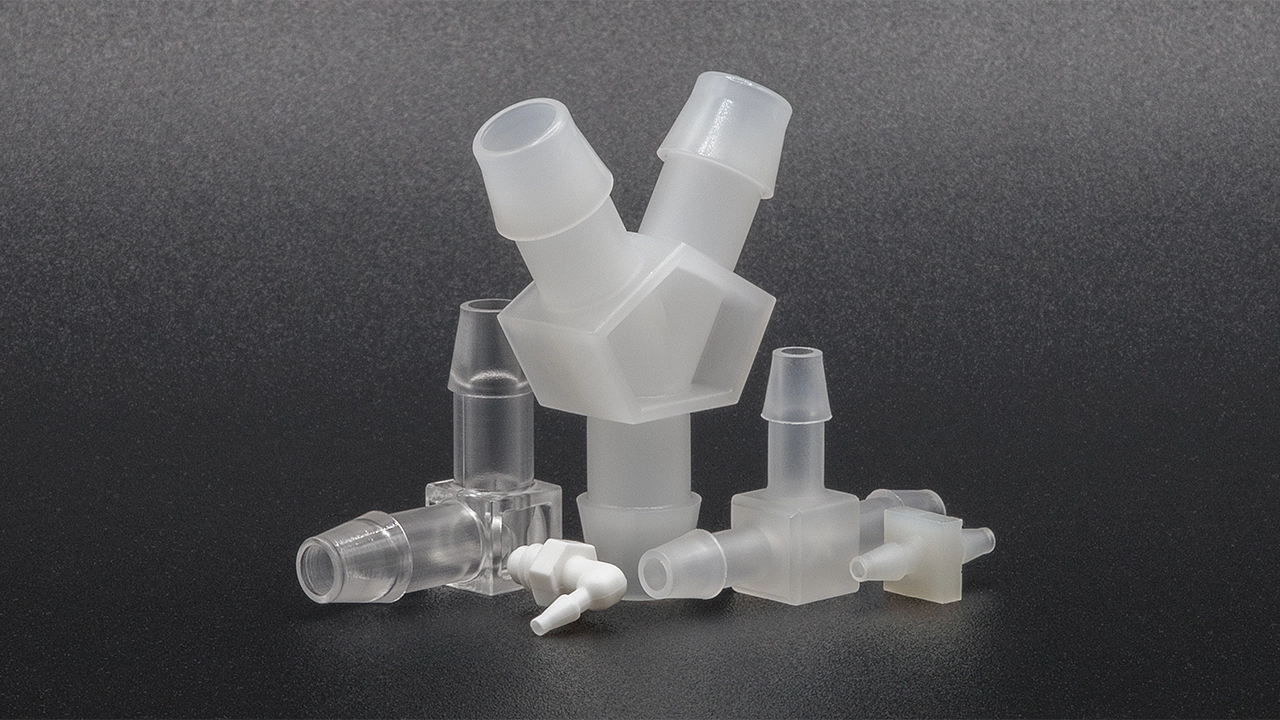 Assortment of barbed fittings